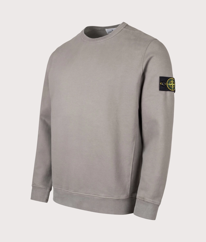 Stone Island Mens Brushed Organic Cotton Sweatshirt